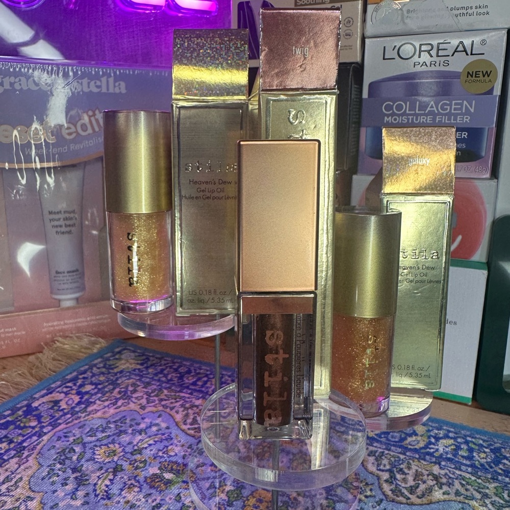 Stila Bundle Set of 2 Lip Oils & A Liquid Shimmer eyeshadow